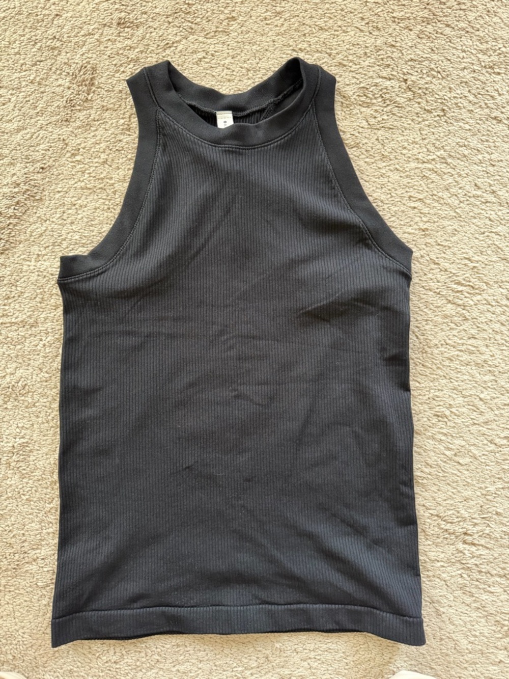 LOT OF 3 Athleta Ribbed Tank Tops.  Black, white and yellow.  All perfect.